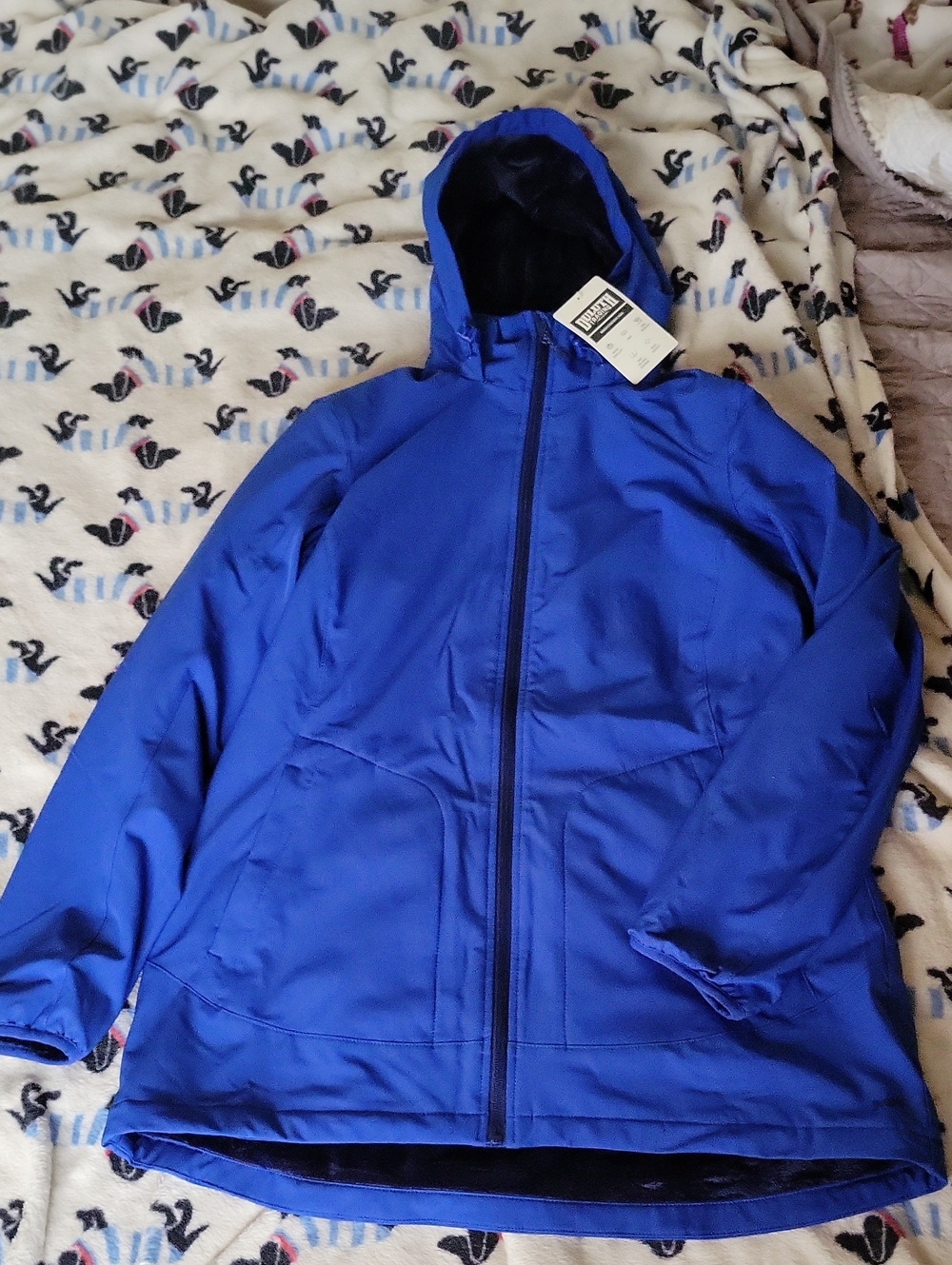 Duluth Trading Company Womens Hooded Jacket - Royal Blue, Size Medium